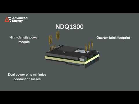 NDQ1300 | High-efficiency 1300 W Quarter-brick DC-DC Converter for 48 V Systems